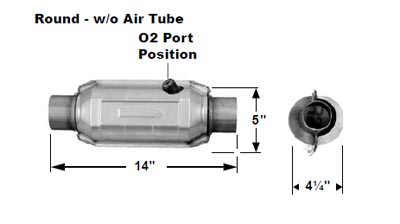 OBDII 2004 AND UP FEDERAL AND CALIFORNIA LEV EMISSIONS WITH O2 SENSOR PORT FITTING